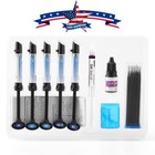 Dental Light Cure Composite Resin A1 A2 A3 A3 5 B1 Etching Gel Adhesive Kit