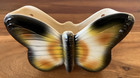 Vintage Ceramic Butterfly Wall Pocket Vase Planter Garden Cottage Decor 6  X 4 
