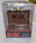 Ac dc For Those About To Rock Double Sided Glass Christmas Ornament New In Box
