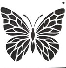 Butterfly Stencil For Painting Or Crafting - 6x6  Detailed Diy Wall Art