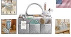 Lightweight Diaper Organizer  Versatile Nursery Storage Basket With Compartments