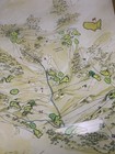 Augusta National Golf Club 1933 Alister Mackenzie Course Map Plate Masters