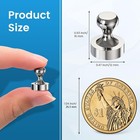 20pcs Fridge Magnets  Refrigerator Magnets For Whiteboard  Silver   Small Strong