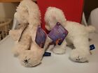 Shining Stars Stuffed Animals Lot Of 2  Nwts White Cat   Bunny   So Cute 