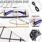 40 Pcs Adjustable Eyeglass Chain Ends - Rubber Spectacle Holders For Chains