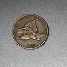 1858 Small Letters Flying Eagle Cent Penny Xf E253 Azmt
