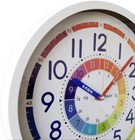 Time Teaching Clock 12 Inch Silent Wall Clock For Kids Learning Time  Silent    