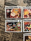Set Of 7 Disney Stamps 1980 Christmas Pinocchio From Turks   Caicos Islands  Mnh