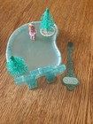 Vintage 1988 Precious Places Lot Ice Skating Horse Stall Baby Amanda With 3 Keys
