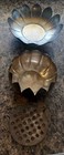 Vintage Reed   Barton 3002 Silverplate Lotus Flower Bowl With Frog Insert