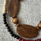Set Of 2 Vintage Wooden Bead Necklaces