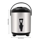 6l Insulated Beverage Dispenser Water Dispenser Stainless Steel Thermal Bucket