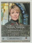 Stargate Heroes Sg-1 Atlantis Trading Card  17 Amanda Tapping Samantha Carter