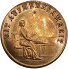  1850 s  Mercury Keep Your Temper German Counter Token Rare