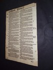 1551-matthews-tyndale Bible Leaf-psalms Of David-psalm 47-50 rare  