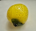 Vintage Murano Style Art Glass Yellow Lemon Decorative Fruit     