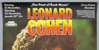Leonard Cohen     Rare Vintage Original Munich 1977 Concert Poster