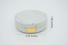 2 Pack Marble Contact Lens Case All-in-one Travel Contact Container Soak Storage