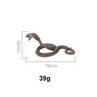 35 70mm Antique Bronze Cobra Boa Snake Statue Miniature Figurines Copper Zodiac