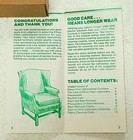 Vintage 1980 Ethan Allen Furniture Care Guide 16 Page Booklet Cleaning   Care