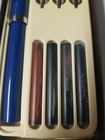 Vtg Sheaffer Calligraphy Set Blue Fountain Pen New W instructions Ink Is Dry