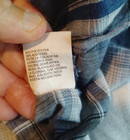 Ely Cattleman Pearl Snap Long Sleeve Men s Sz Xl Shirt Navy White Plaid Vintage