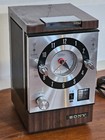 Vintage Sony Clock Transistor Radio 2 Band 7fc-89w Clock   Radio Work