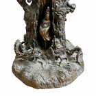 Japanese 19th Bronze Tree Sculpture With Figure