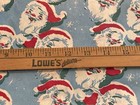 Vtg Christmas Wrapping Paper Nos Gift Wrap Santa Faces Snowflake Ww2 Era
