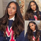 Unice Chestnut Brown Ombre Body Wave Human Hair Weave 1 Bundle 14 Inch