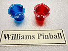 Williams Bally  Blue   Red Translucent Flasher Domes  X2  Cheap Ship 