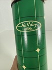 Vintage Green   Diamond Holiday Thermos King-seeley Bottle Quart Size Complete