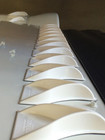 Ecofins White Stick-on Vortex Generator Semi Truck Trailer Fuel Economy Eco-fins