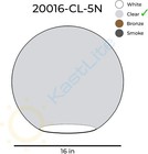 Kastlite 16  Clear Acrylic Lamp Post Globe   5 25  Neckless Opening