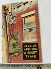 2 Vintage Army Comic Risque Postcards  1 U s  Army Written To Grandparents 1943