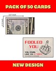 Bad Parking Cards     Fake  50 Folded Bill Look With Hilarious Message 50pack