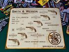 Smith   Wesson In Calibers Metal Tin Sign W  Free Patch Dtom Gun Vintage Garage
