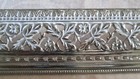 Vintage White   Gold Ornate Metal Floral Filigree Picture Frame 10    X 12   