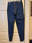 Vintage Rag City Blues Los Angeles Zip Around Denim Jeans Size 30 9 10 Dark Wash