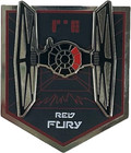 Disney Parks Silver Black 2019 Star Wars Galaxy s Edge Red Fury Tie Fighter Pin