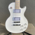 Customized White Les Paul Electric Guitar With Maple Fretboard  Free Shipping