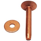 10 Pack Solid Copper Rivets W burrs 1  