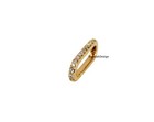 14k Solid Gold Oval Diamond Enhancer Charms Carabiner Clasp Lock Jewelry
