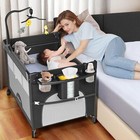 5 In1 Baby Bassinet Bedside Sleeper Portable Baby Crib Storage Removable Station