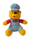 Vintage 1999 Plush Snuggle Toy Bear Stuffed Animal Dge Corp 11    Train Conductor