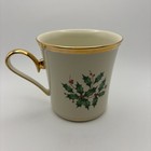 Lenox Holiday Mugs - Set Of 5 Mugs Plus 2 Saucers Fine Bone China Lot