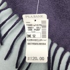 Jos A Bank Scarf Mens One Size Purple 100  Cashmere Fringe Winter Warm Nwt