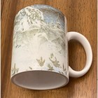 Vintage Wolf Art Coffee Mug Ron Van Gilder Wild Wings 1999 Nature Wildlife Snow