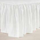 Ruffle Crib Skirt  16  Drop  White