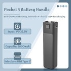For Dji Osmo Pocket 3 Battery Handle  5000mah  22 5w Fast Charging  1 4  Thread